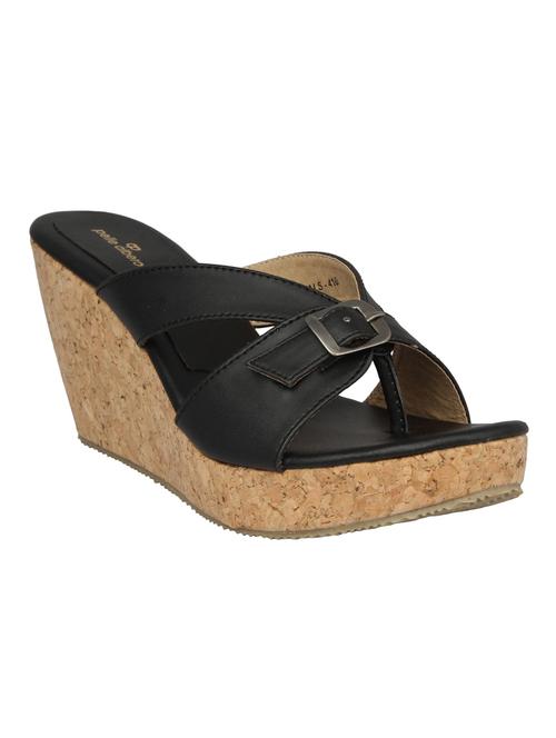black platforms wedges - 15477264 - Standard Image - 1