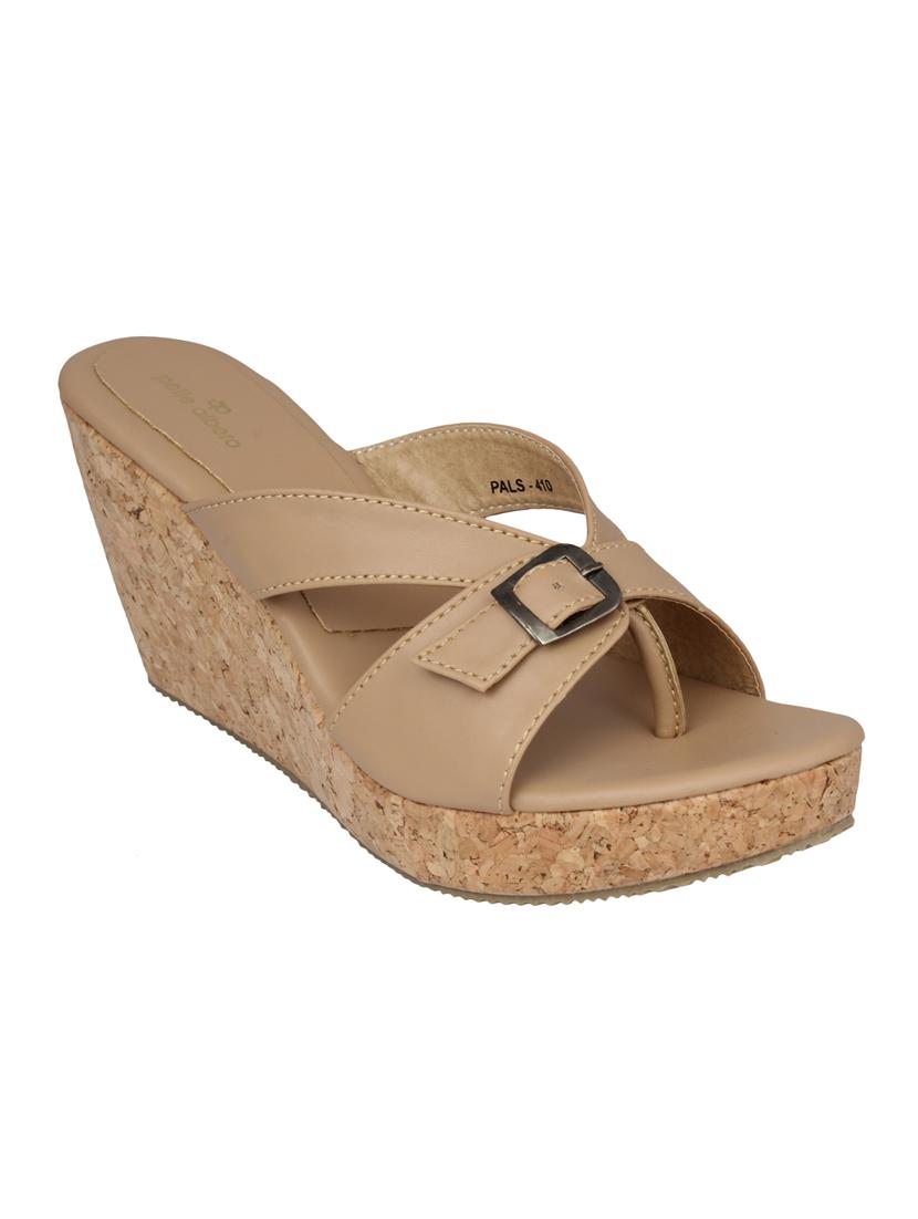 beige platforms wedges - 15477265 - Zoom Image - 1
