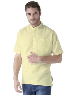 multi colored khadi short kurta (set of 2) - 15477393 - Standard Image - 3