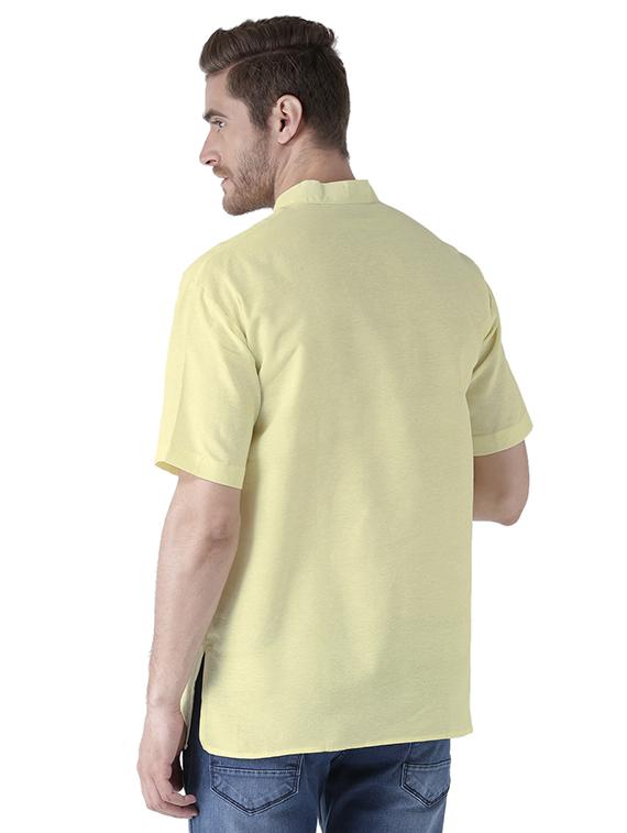 multi colored khadi short kurta (set of 2) - 15477393 - Zoom Image - 4