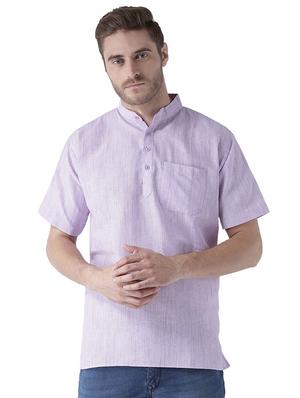 multi colored khadi short kurta - 15477434 - Standard Image - 5