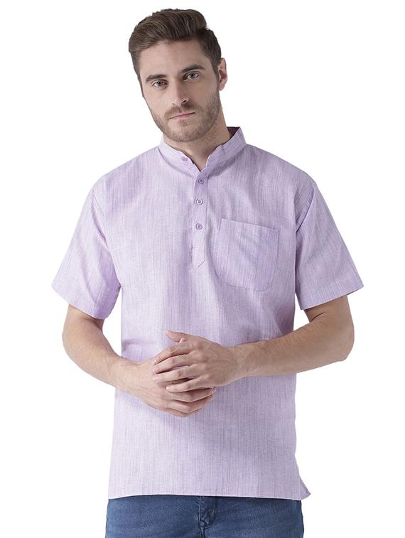 multi colored khadi short kurta - 15477434 - Zoom Image - 5