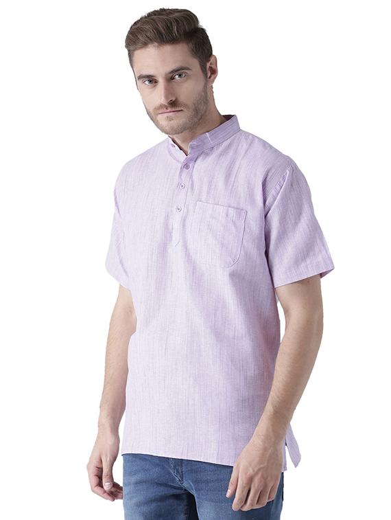 multi colored khadi short kurta - 15477434 - Zoom Image - 6