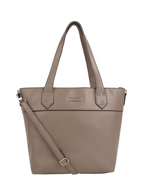 grey leatherette (pu) regular handbag - 15477525 - Standard Image - 1