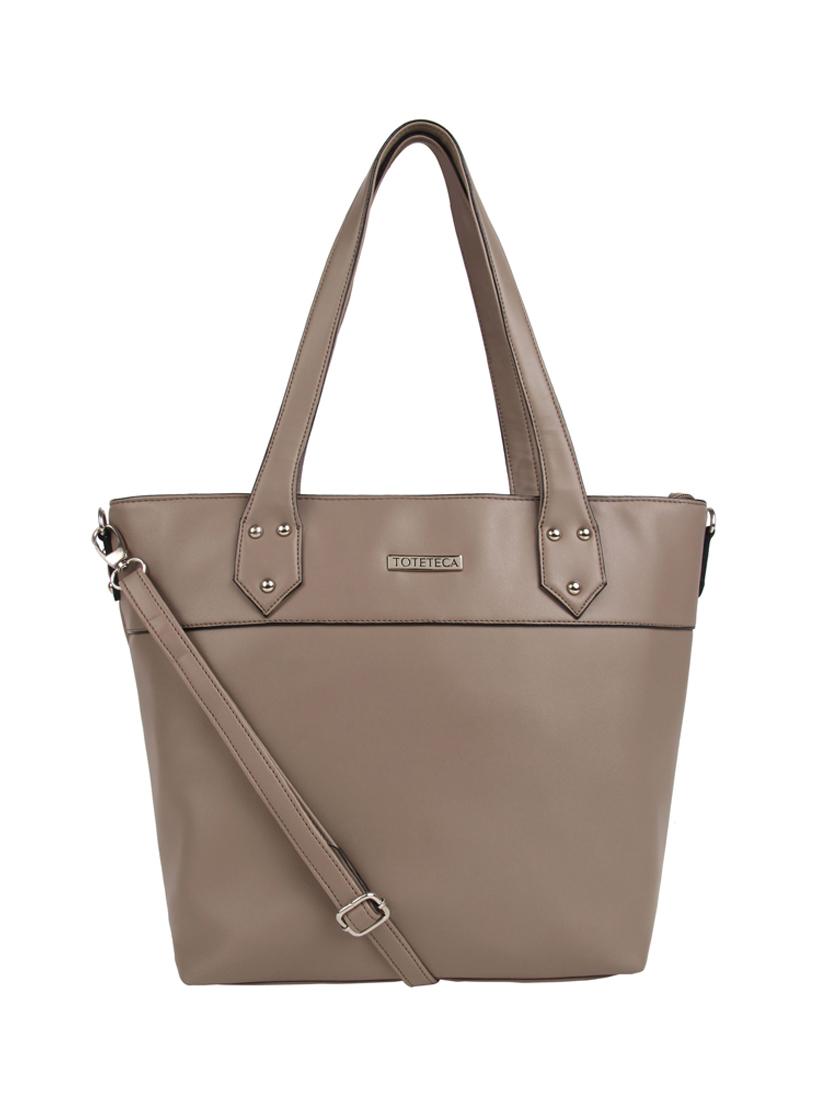 grey leatherette (pu) regular handbag - 15477525 - Zoom Image - 1