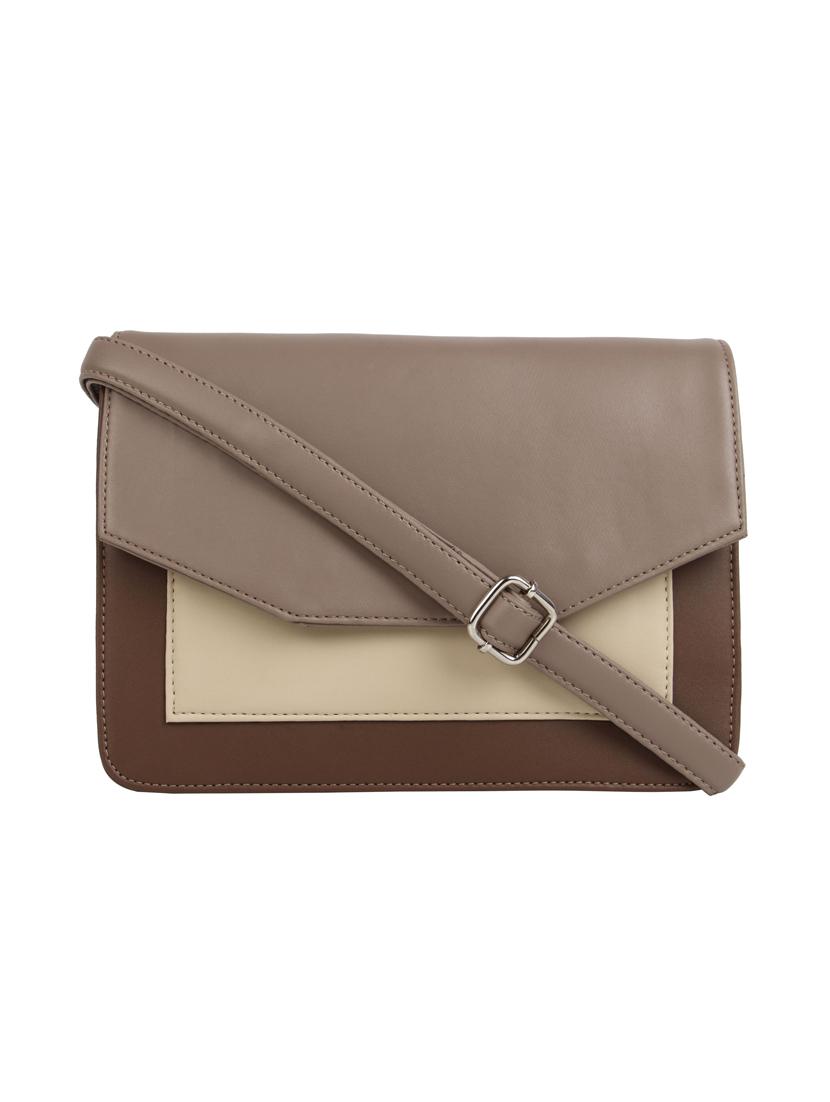 grey leatherette (pu) regular sling bag - 15477574 - Zoom Image - 1