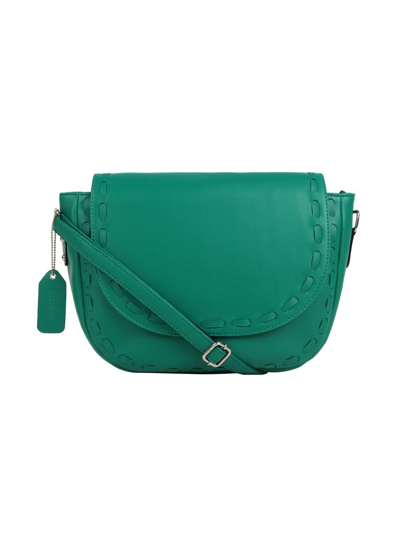 green leatherette (pu) regular sling bag - 15477578 - Zoom Image - 1