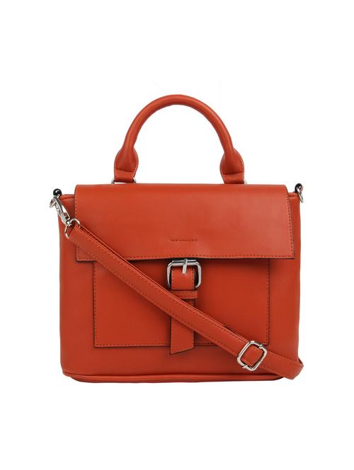 red leatherette (pu) regular sling bag - 15477590 - Standard Image - 1