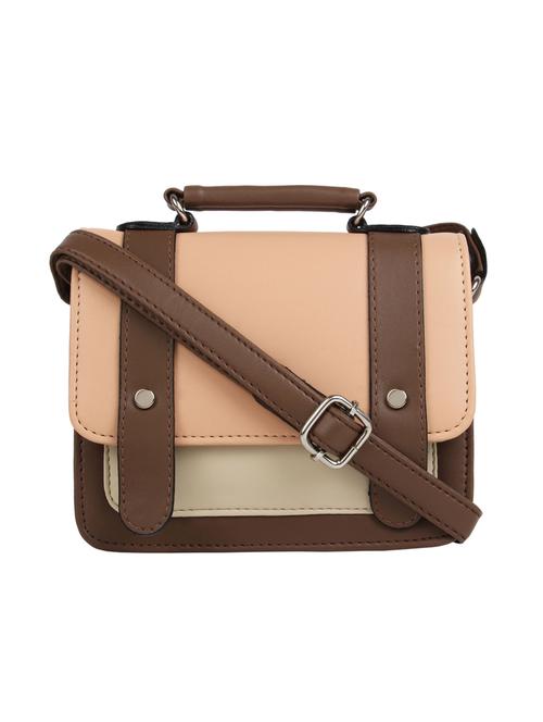 multi colored leatherette (pu) regular sling bag - 15477604 - Standard Image - 1