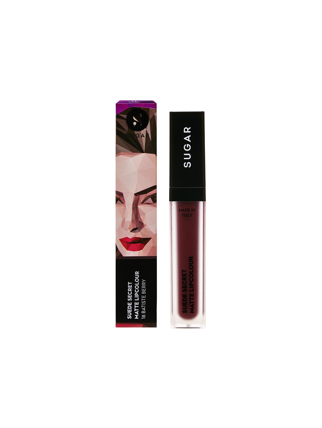 SUGAR Suede Secret Matte Lipcolour - Batiste Berry - 15478094 - Zoom Image - 1