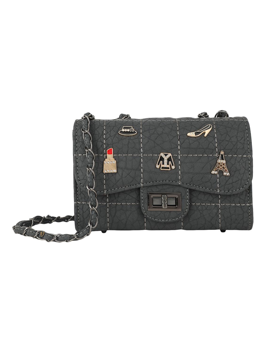 grey polyester regular sling bag - 15478170 - Zoom Image - 1