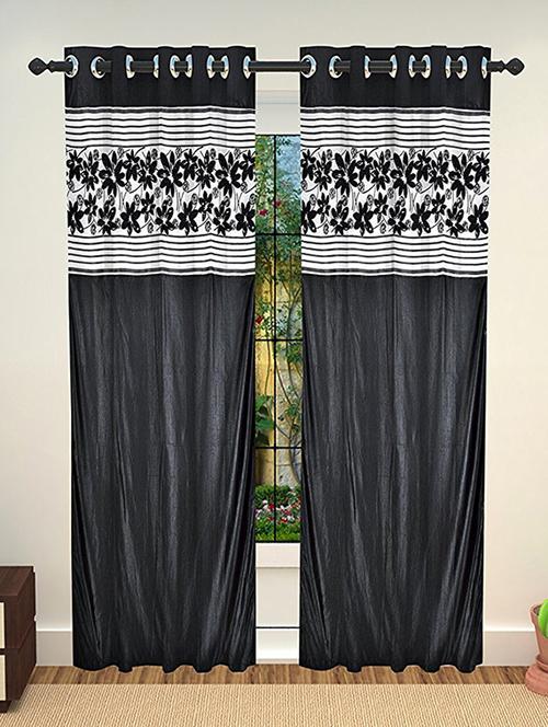 set of 2 polyester long door curtains - 15478365 - Standard Image - 1