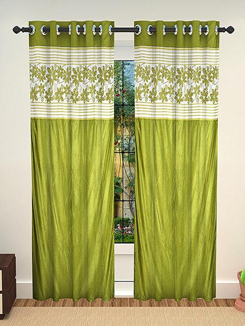 set of 2 polyester window curtains - 15478367 - Standard Image - 1
