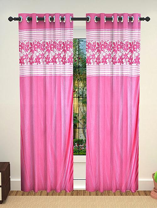 set of 2 polyester long door curtains - 15478381 - Standard Image - 1