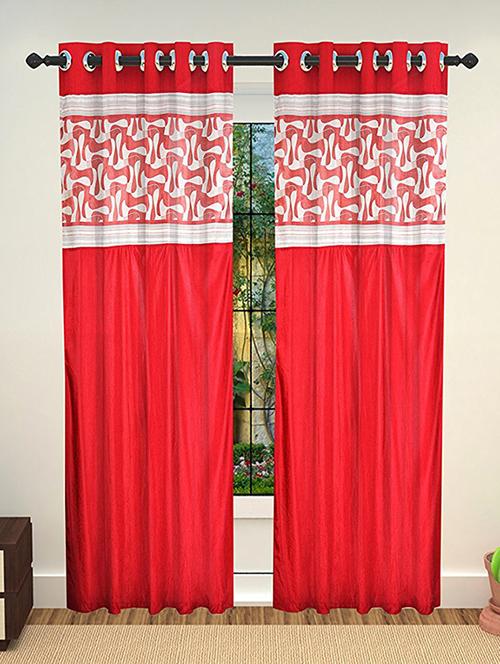 set of 2 polyester window curtains - 15478403 - Standard Image - 1