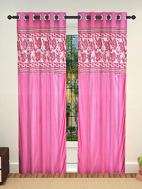 set of 2 polyester long door curtains - 15478443 - Standard Image - 1