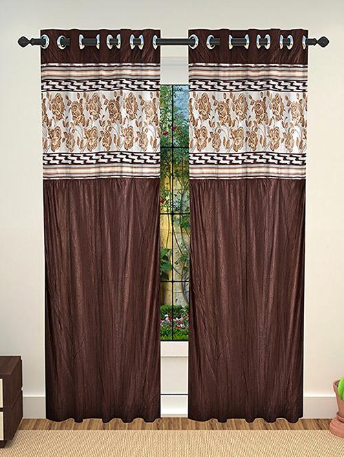 set of 2 polyester long door curtains - 15478448 - Standard Image - 1