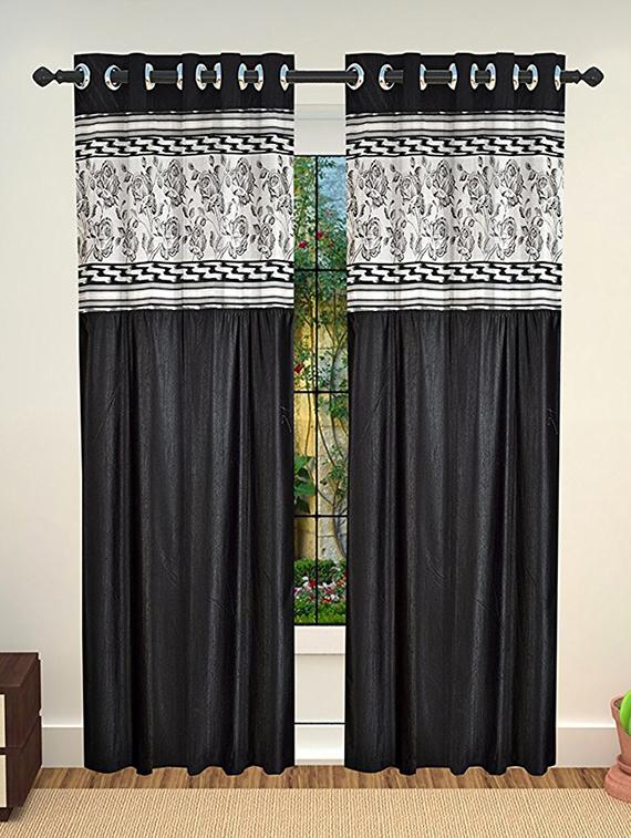 set of 2 polyester door curtains - 15478458 - Zoom Image - 1
