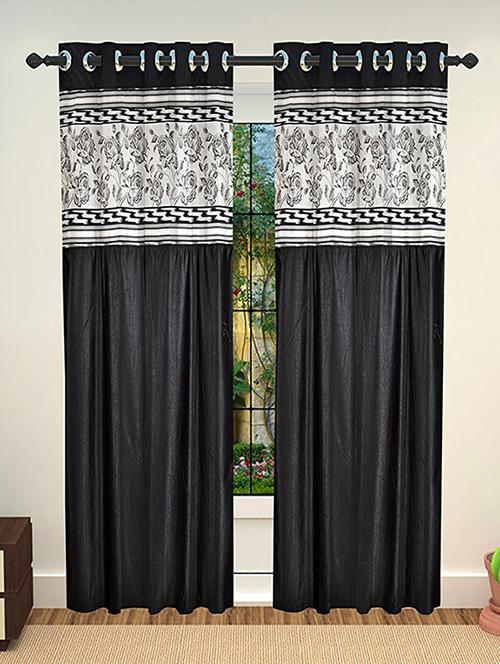 set of 2 polyester long door curtains - 15478460 - Standard Image - 1