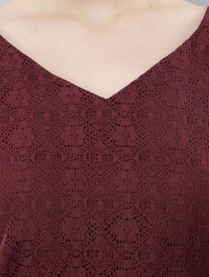 sheer bell sleeved lace top - 15478513 - Standard Image - 5