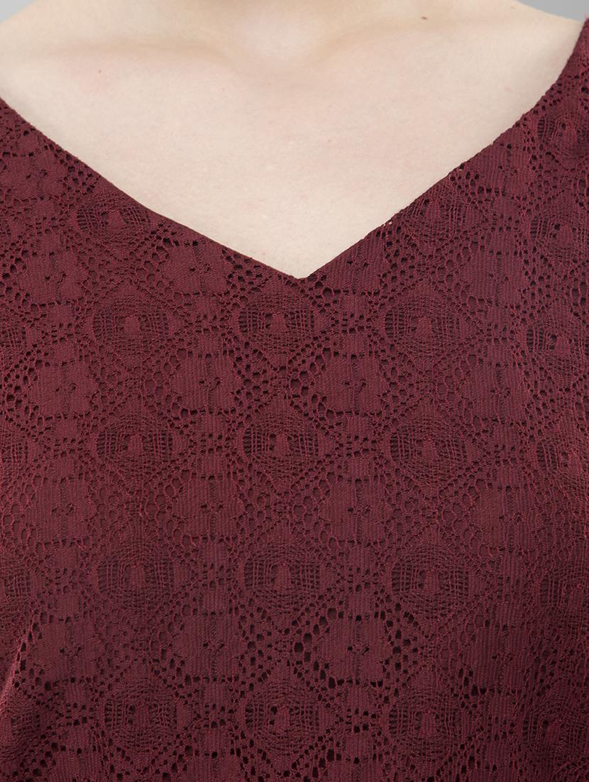 sheer bell sleeved lace top - 15478513 - Zoom Image - 5