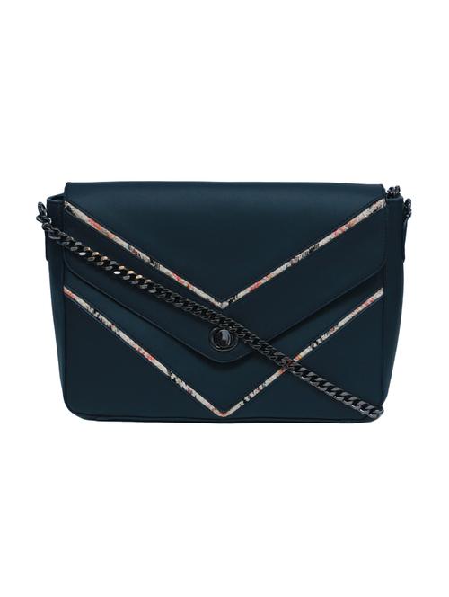green leatherette (pu) regular sling bag - 15479074 - Standard Image - 1
