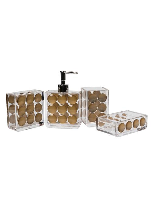 glass 4pc bathroom accessories - 15480932 - Standard Image - 1