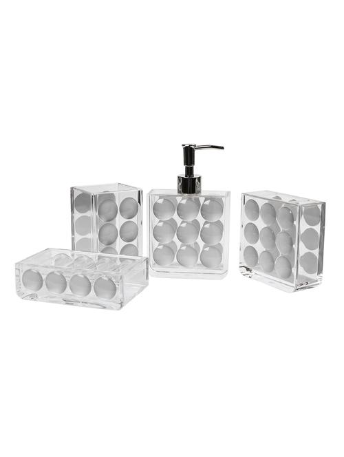 glass 4pc bathroom accessories - 15480933 - Standard Image - 1