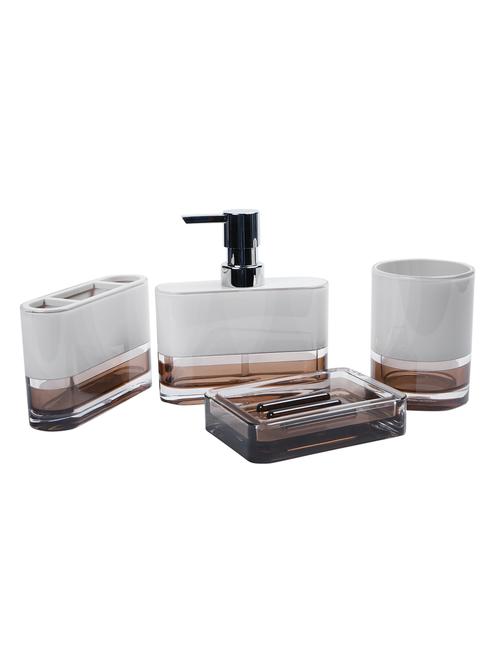 glass 4pc bathroom accessories - 15480936 - Standard Image - 1