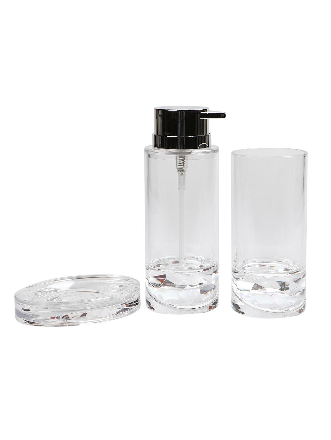 glass 3 pcs bathroom accessories - 15480938 - Zoom Image - 1