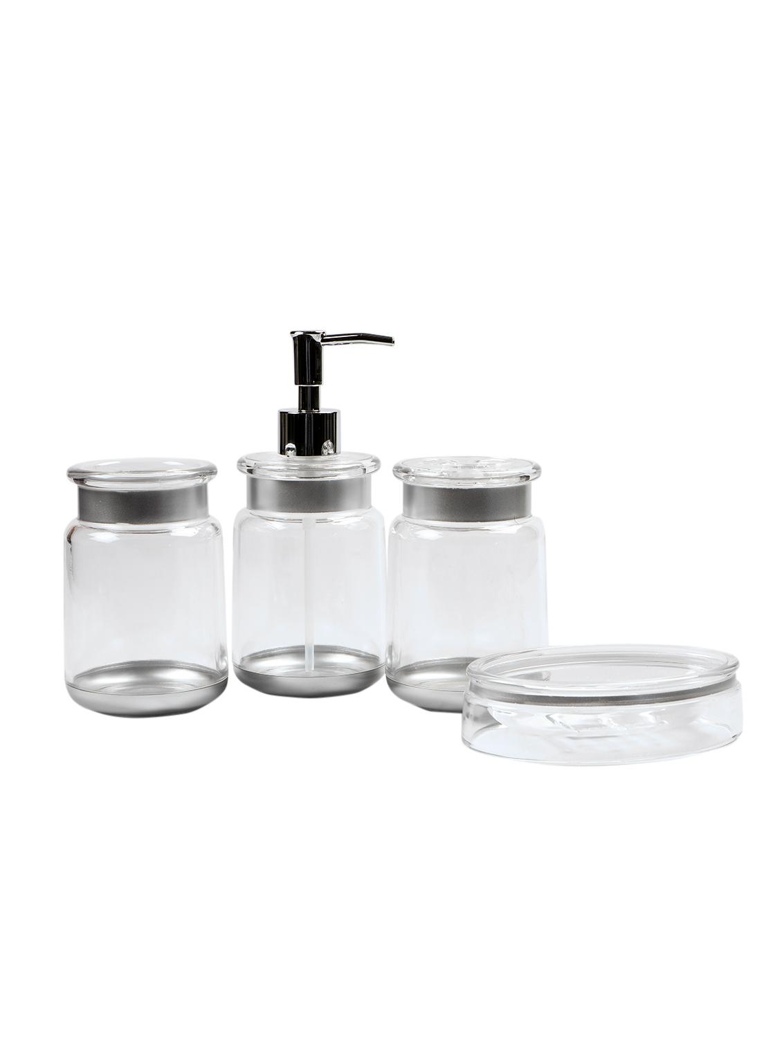 glass 4 pcs bathroom accessories - 15480942 - Zoom Image - 1