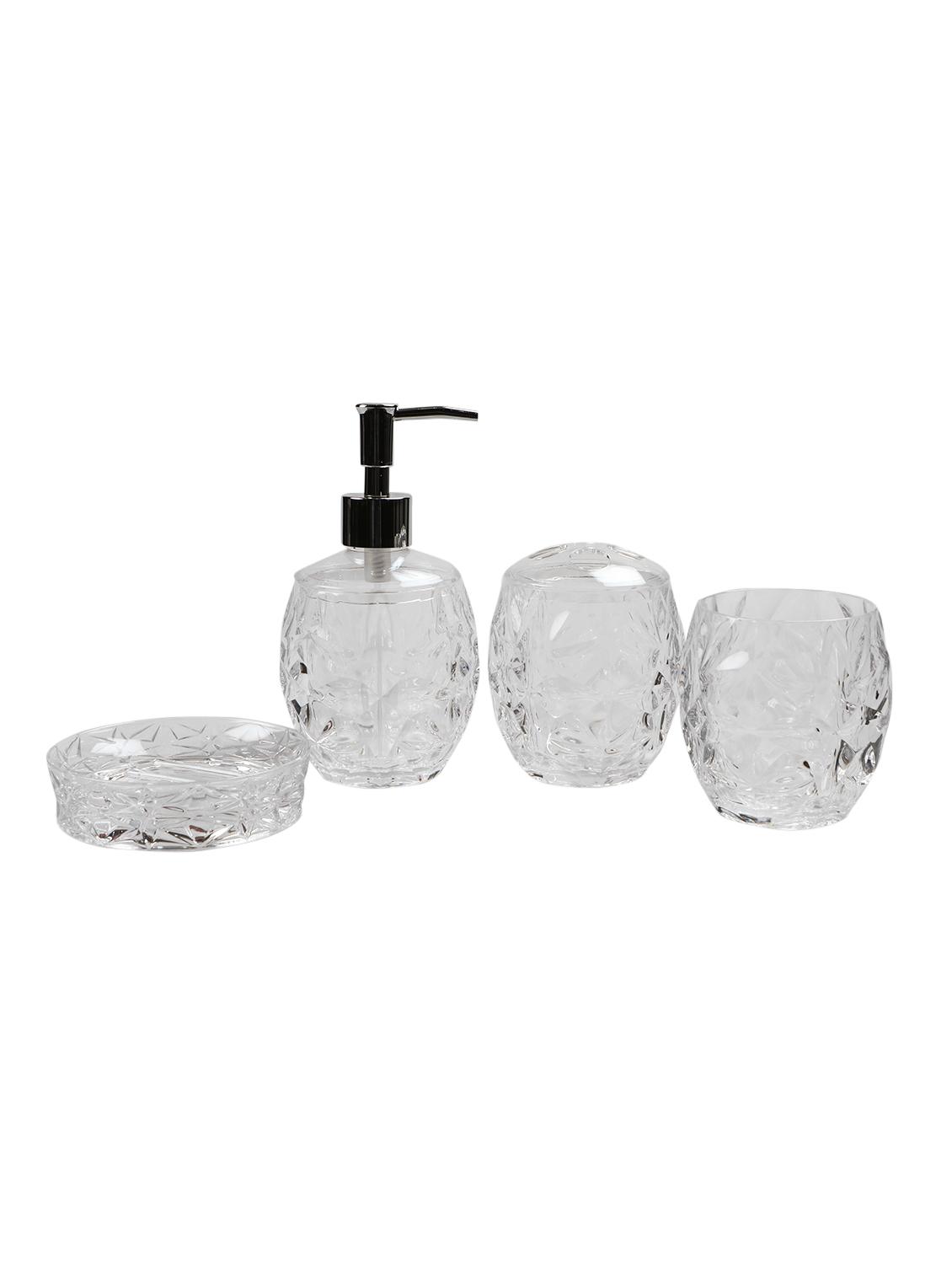 glass 4 pcs bathroom accessories - 15480946 - Zoom Image - 1