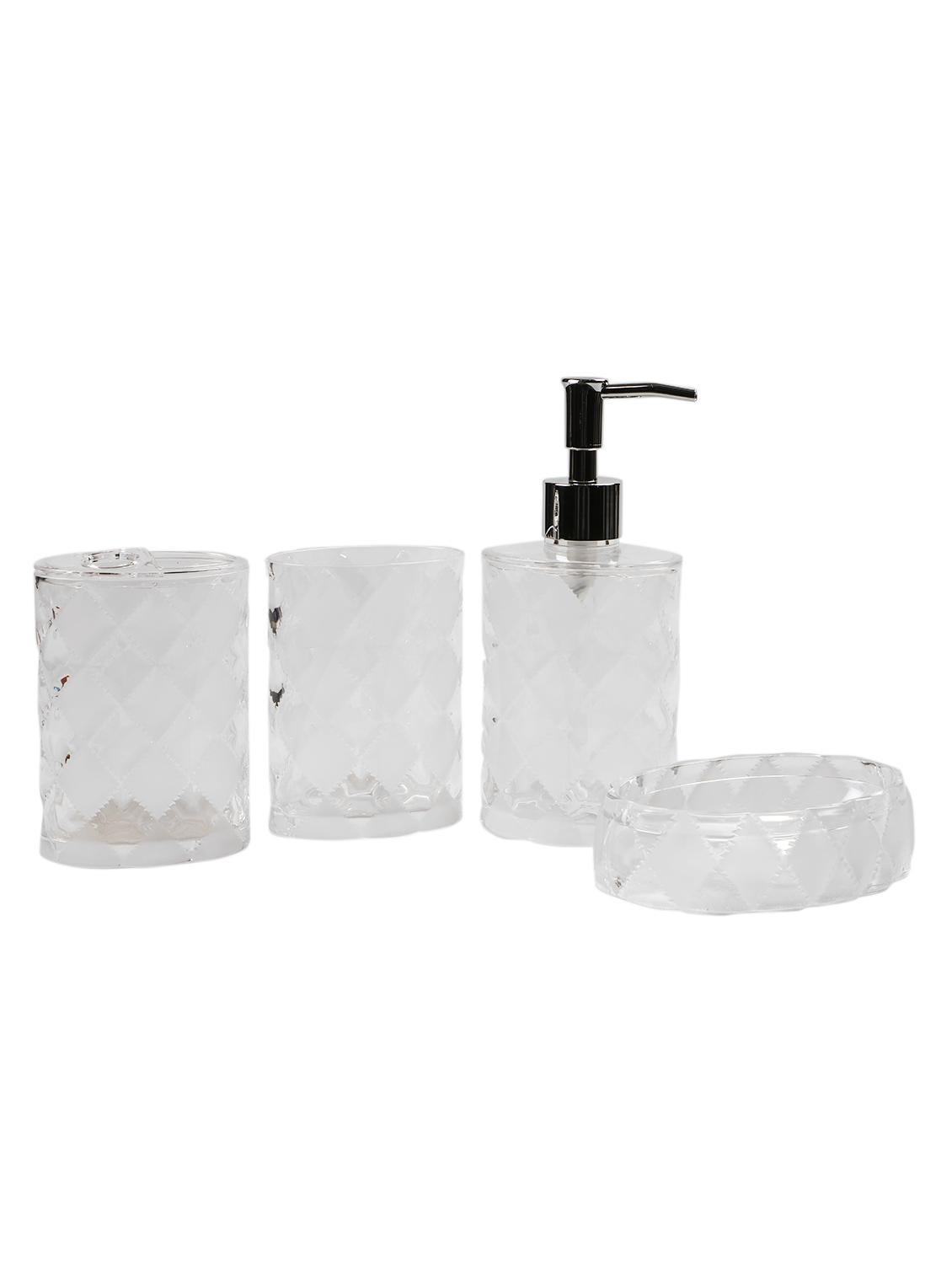 glass 4 pcs bathroom accessories - 15480947 - Zoom Image - 1