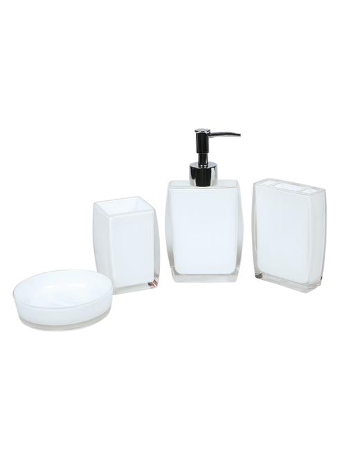 glass 4 pcs bathroom accessories - 15480948 - Standard Image - 1