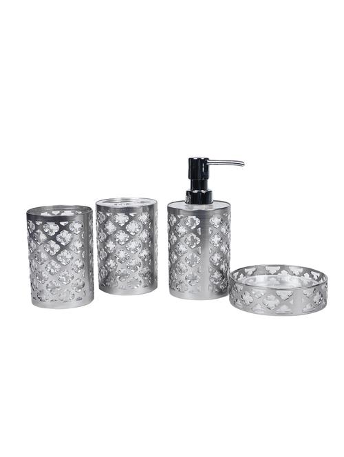 glass 4 pcs bathroom accessories - 15480950 - Standard Image - 1