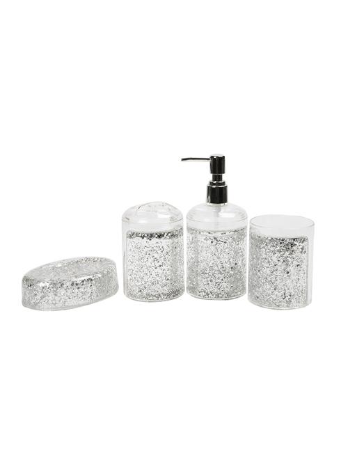 glass 4 pcs bathroom accessories - 15480960 - Standard Image - 1