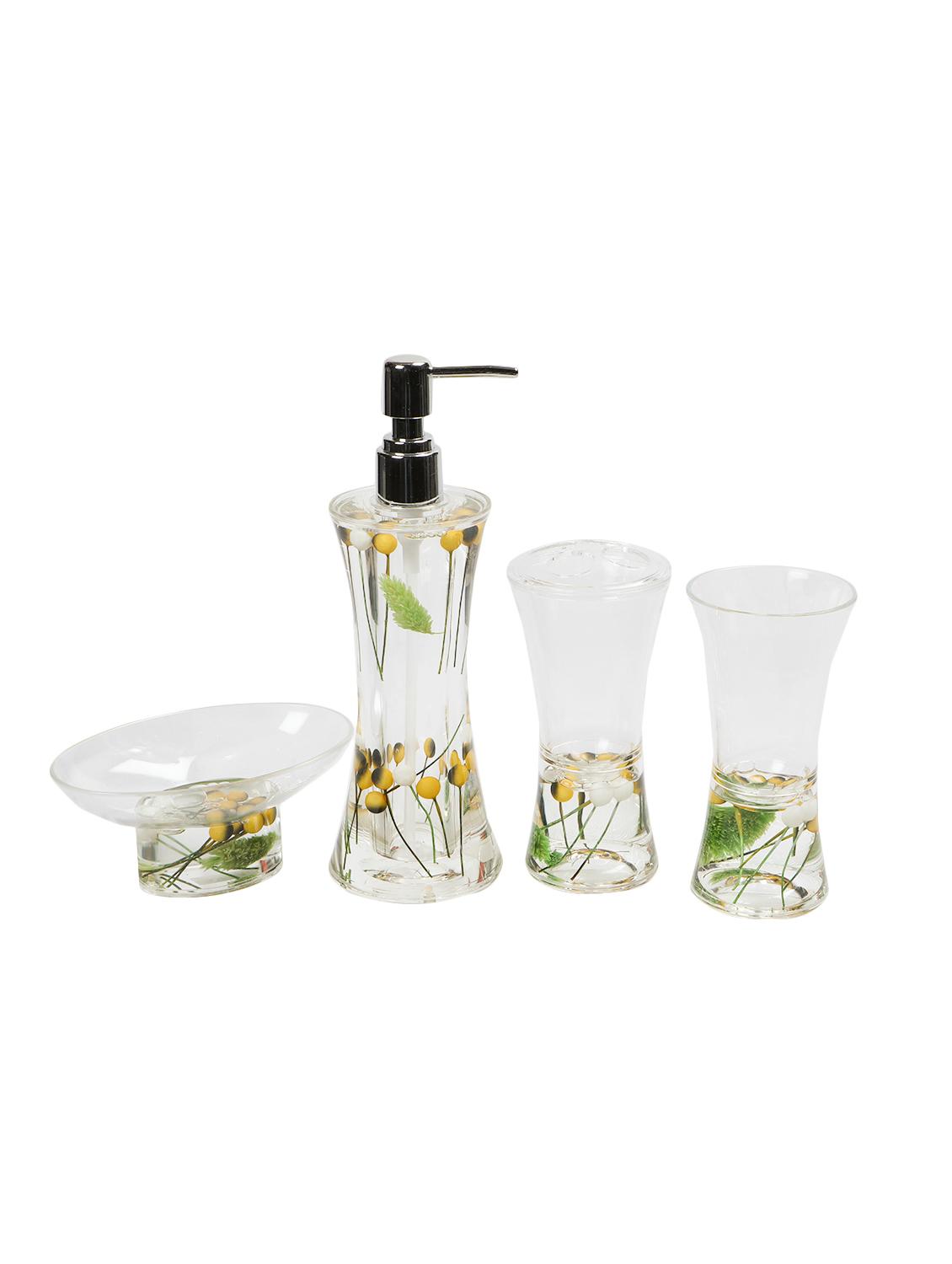 glass 4 pcs bathroom accessories - 15480961 - Zoom Image - 1