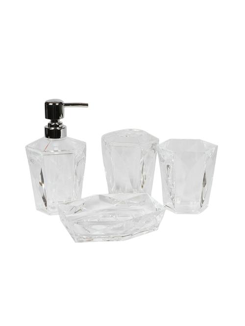 glass 4 pcs bathroom accessories - 15480963 - Standard Image - 1