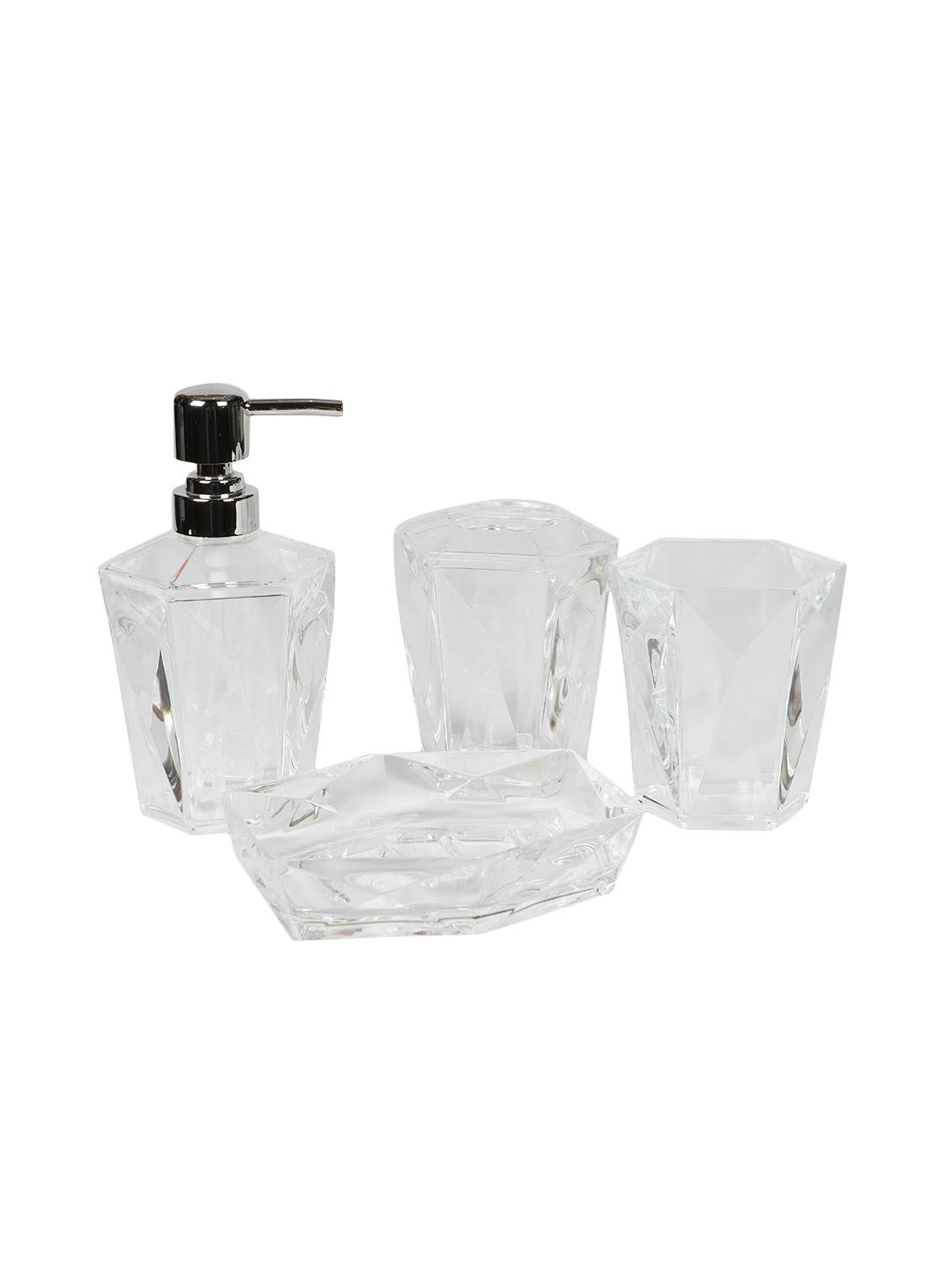 glass 4 pcs bathroom accessories - 15480963 - Zoom Image - 1