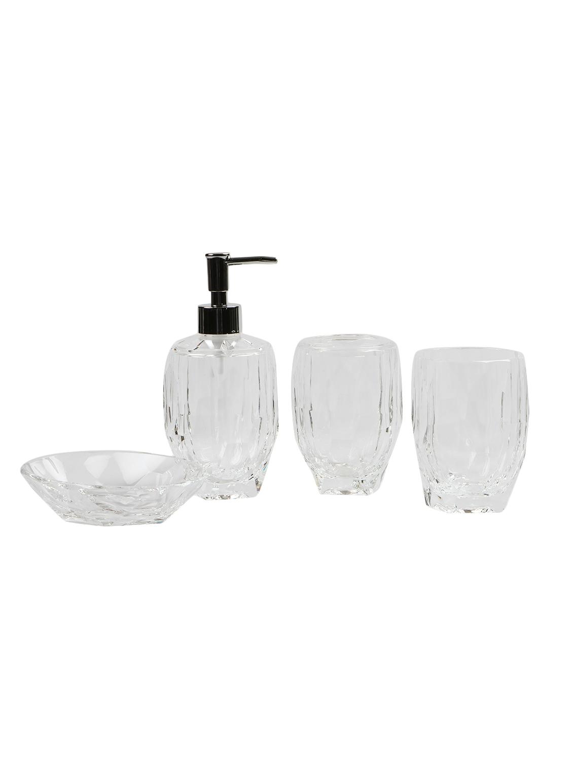 glass 4 pcs bathroom accessories - 15480964 - Zoom Image - 1