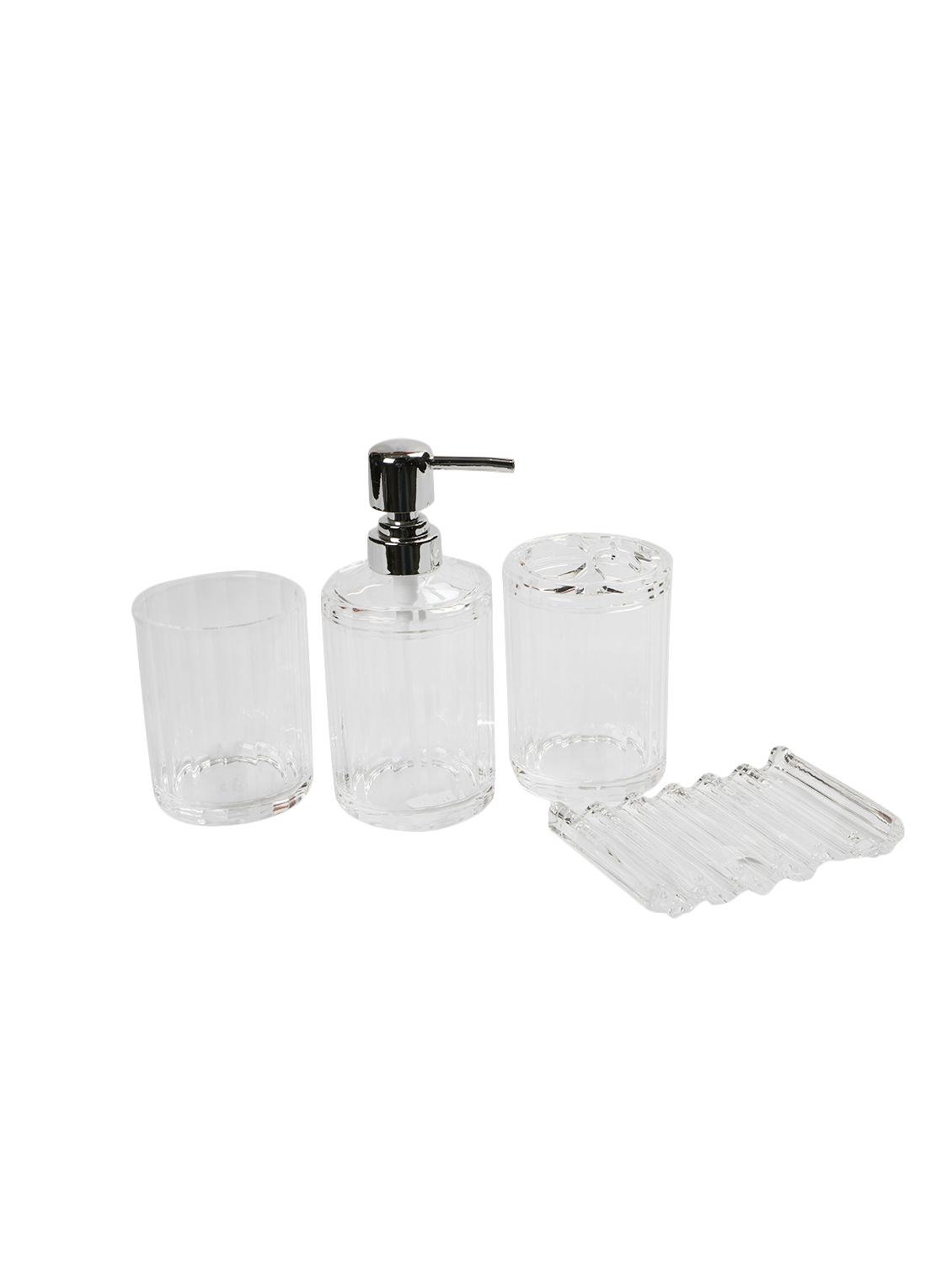 glass 4 pcs bathroom accessories - 15480965 - Zoom Image - 1