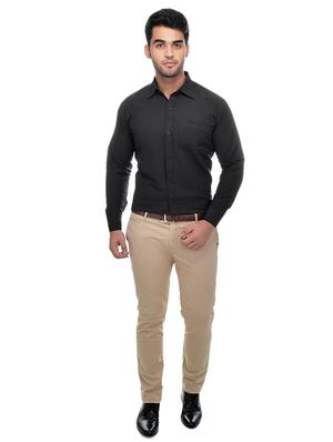 black khadi formal shirt - 15481012 - Standard Image - 4
