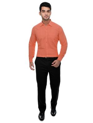 orange khadi formal shirt - 15481017 - Standard Image - 4