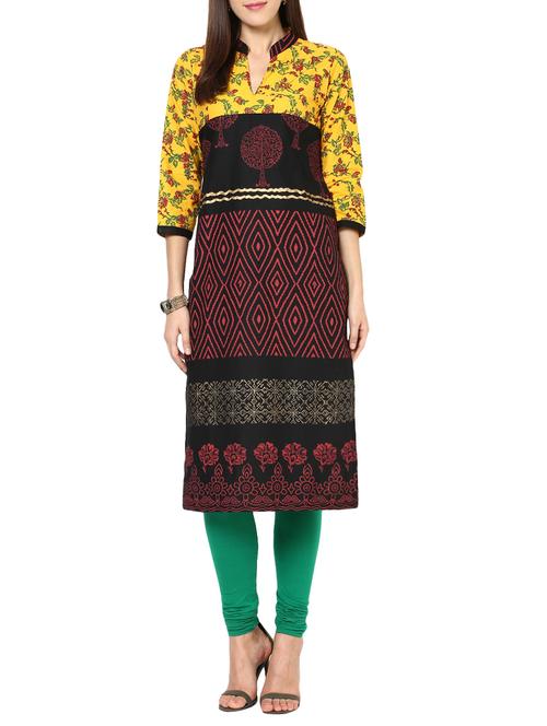 straight printed kurta - 15481053 - Standard Image - 1