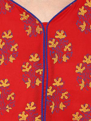 straight block print kurta - 15481056 - Standard Image - 4