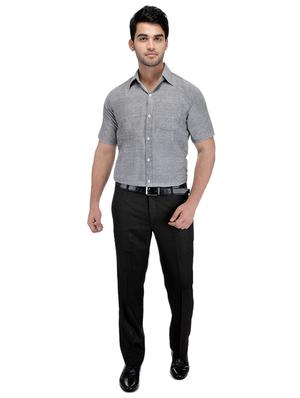 grey khadi formal shirt - 15481091 - Standard Image - 4