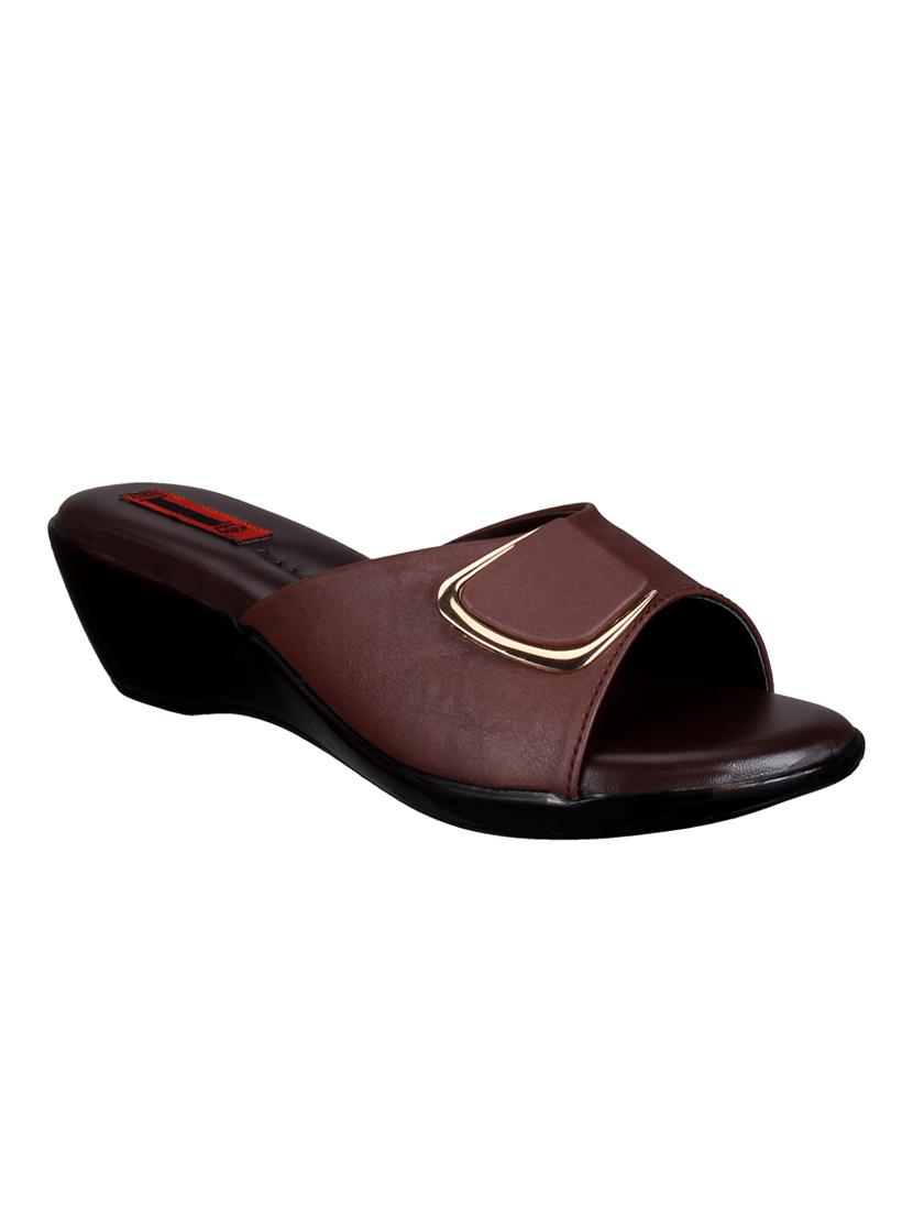 maroon slip on wedges - 15481151 - Zoom Image - 1