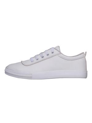 white lace-up sneakers - 15481195 - Standard Image - 2