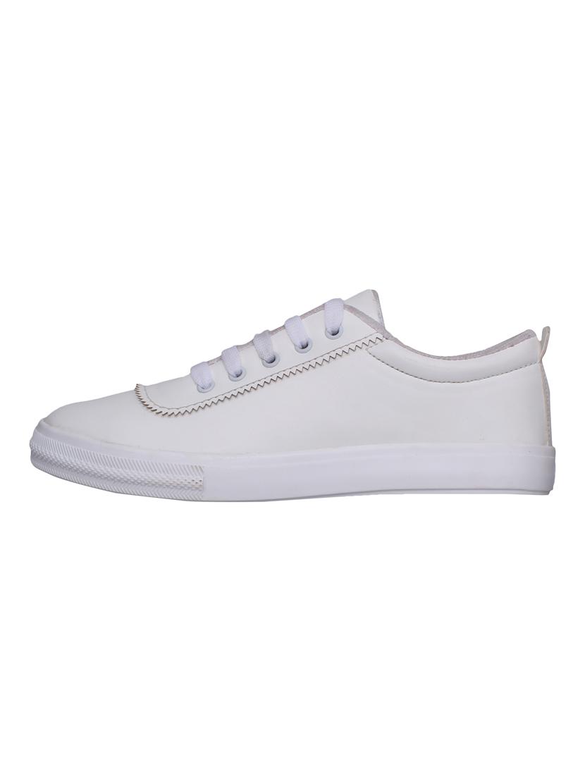 white lace-up sneakers - 15481195 - Zoom Image - 2