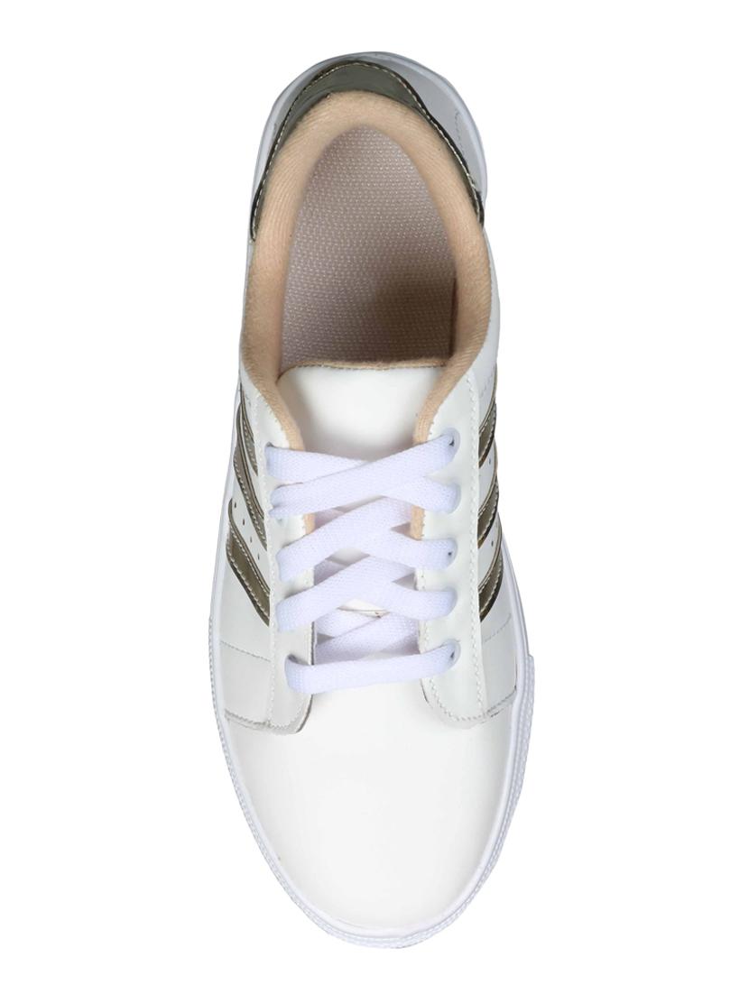 white lace-up sneakers - 15481197 - Zoom Image - 3